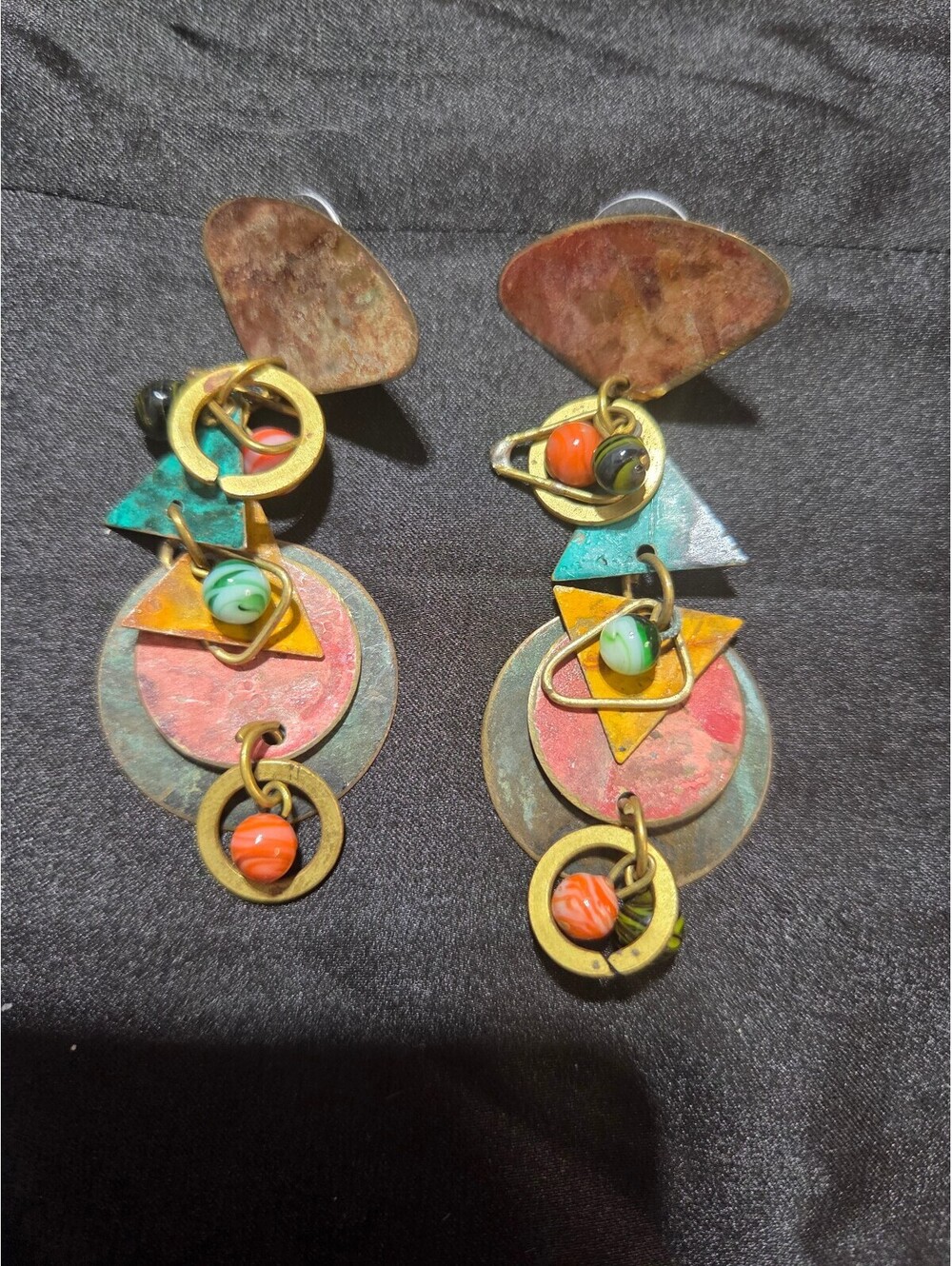 Multi Color Layered Earrings